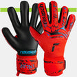 Guanti da portiere Reusch Attrakt Grip Evolution Finger Support Electric Red junior